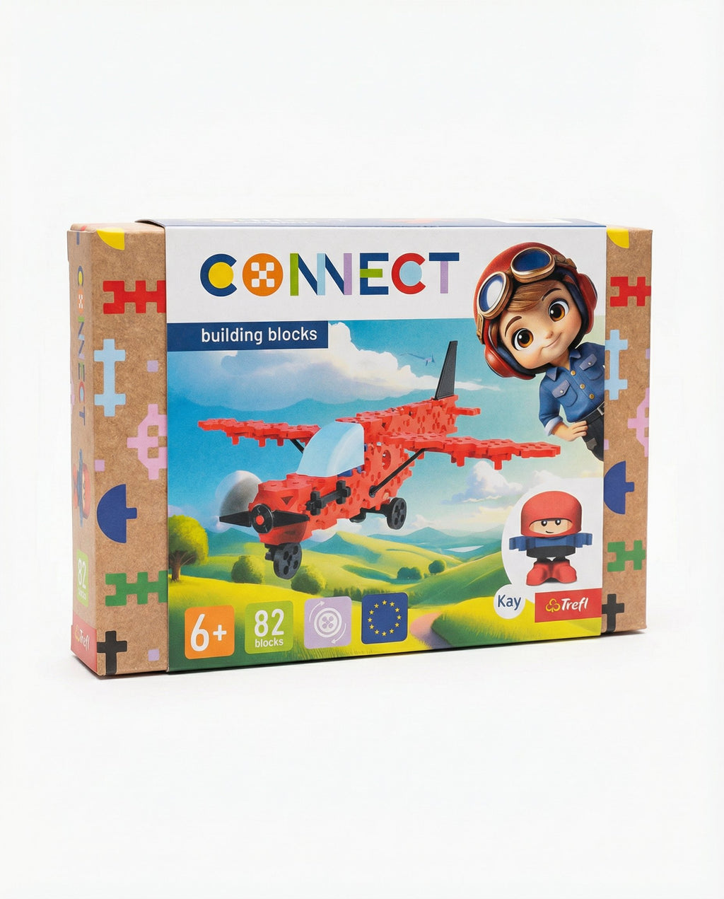 Bloques Construcción Avión Biplano 82 Piezas - Trefl Connect