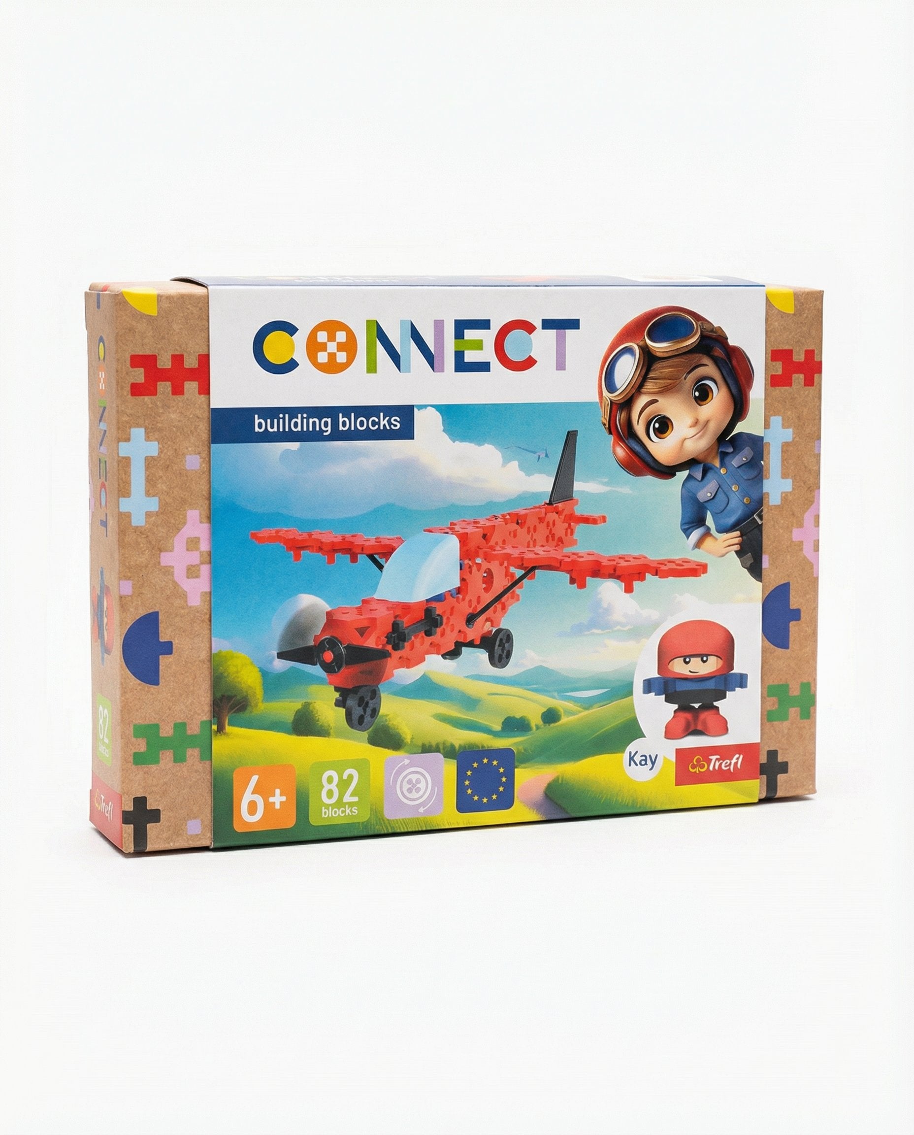Bloques Construcción Avión Biplano 82 Piezas - Trefl Connect