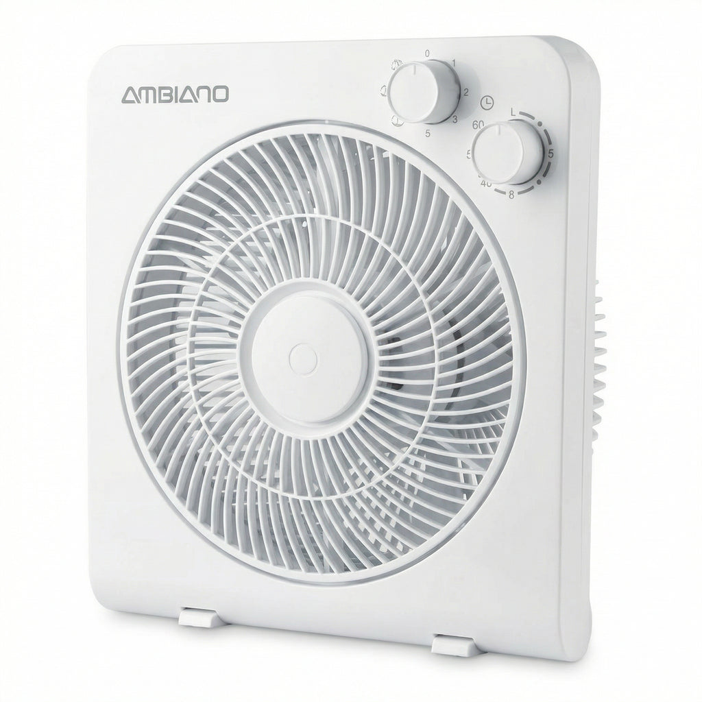 Ventilador de Caja Compacto 45W con Timer 60 Minutos 3 Velocidades | Ambiano