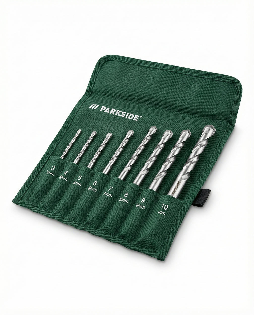 Set 8 Brocas para Mampostería con Estuche Enrollable | Parkside