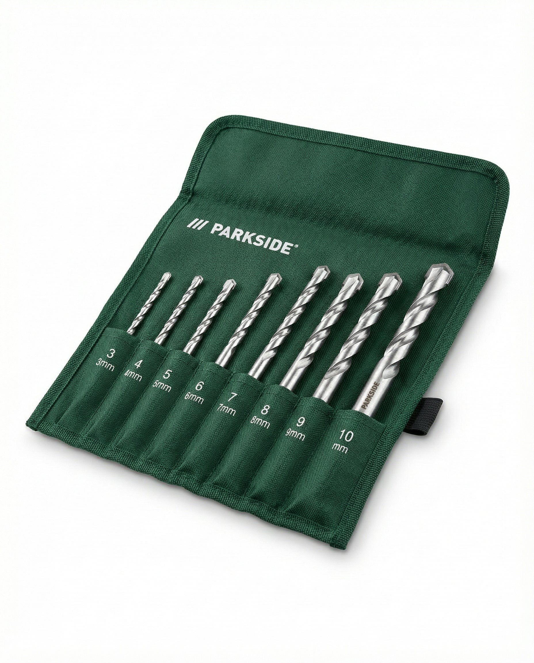 Set 8 Brocas para Mampostería con Estuche Enrollable | Parkside