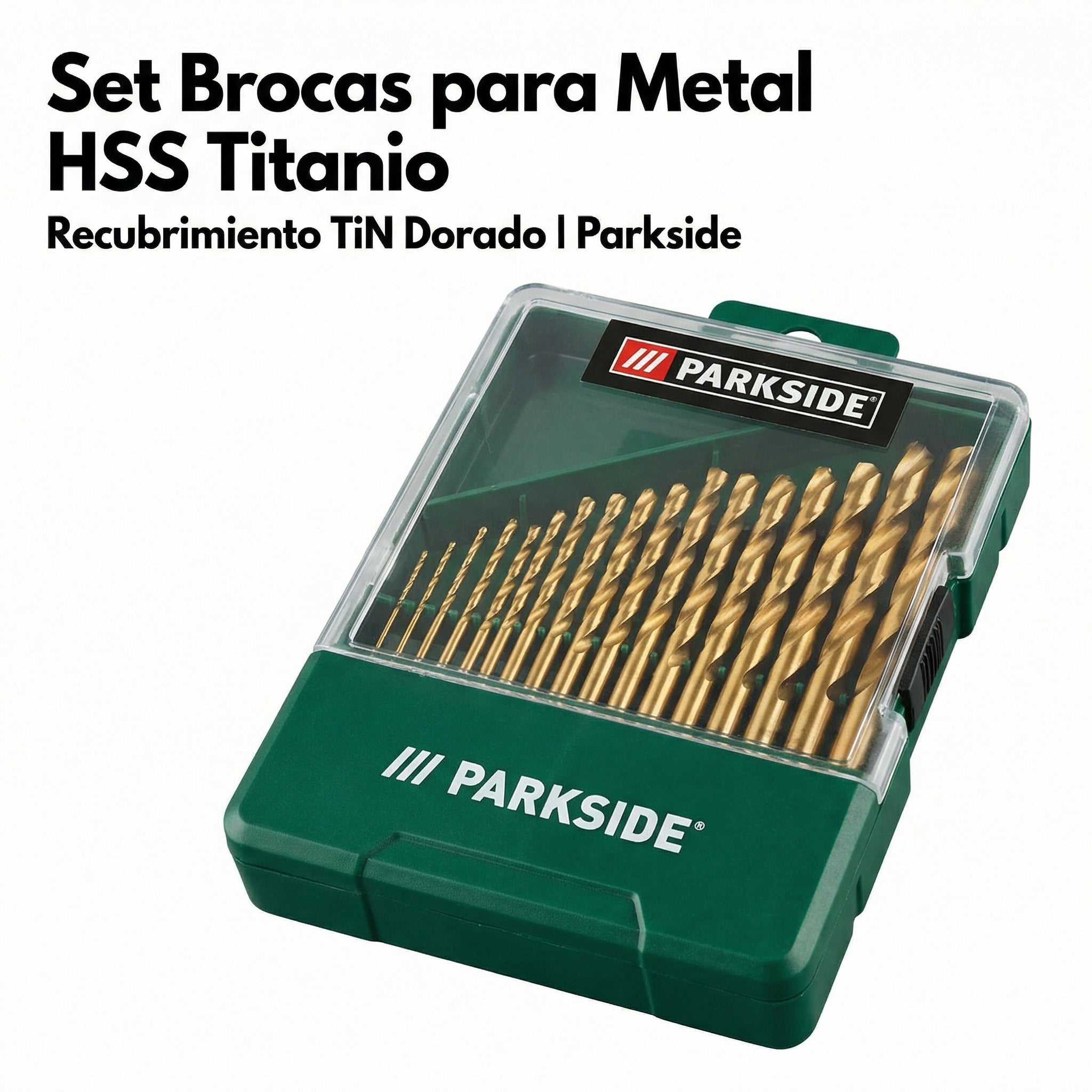Set Brocas para Metal HSS con Recubrimiento de Titanio | Parkside