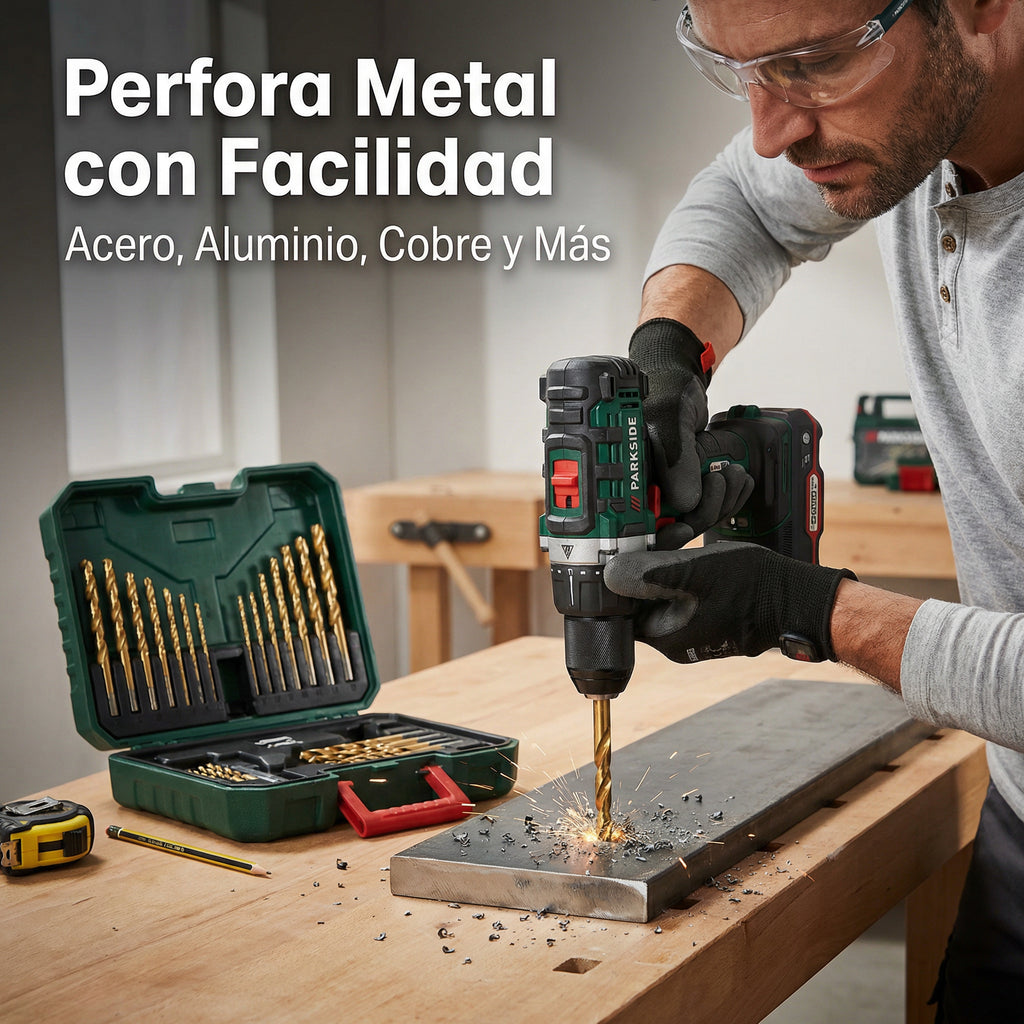 Set Brocas para Metal HSS con Recubrimiento de Titanio | Parkside