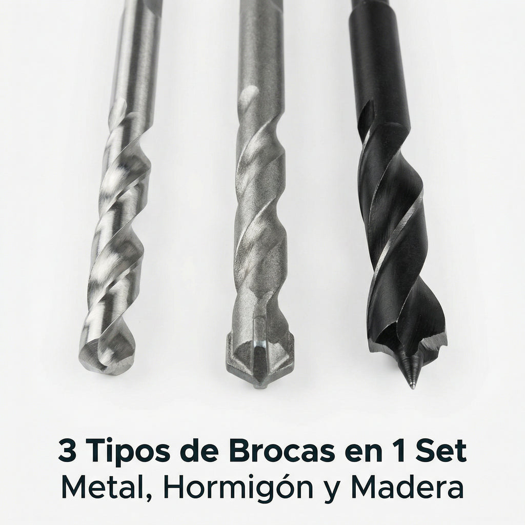 Set Brocas Multiusos Metal, Hormigón y Madera con Estuche | Parkside