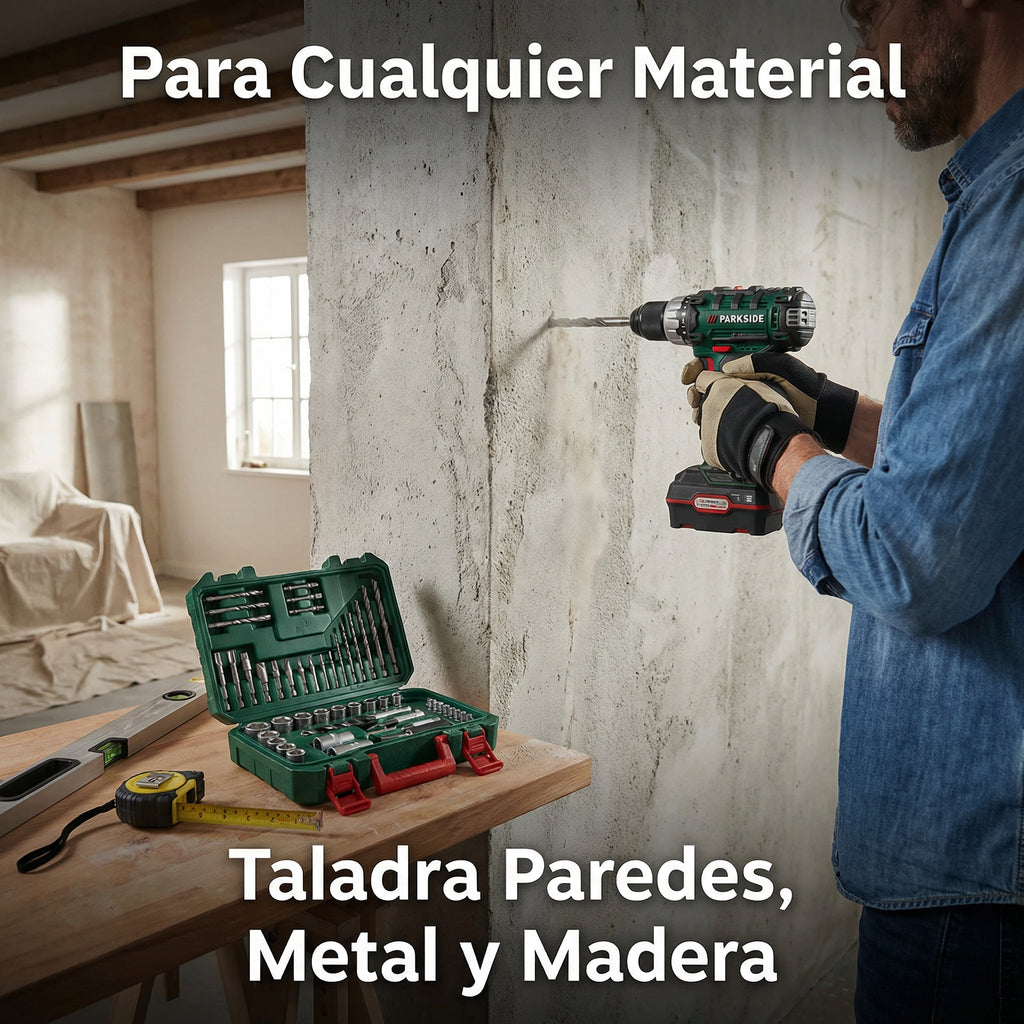 Set Brocas Multiusos Metal, Hormigón y Madera con Estuche | Parkside