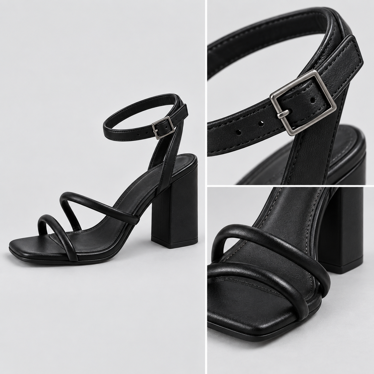 Detalles de las sandalias Bryan Stepwise 1723 negras talla 35