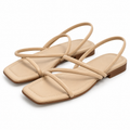 Sandalias Bryan Stepwise 4606 beige talla 39 sobre fondo blanco