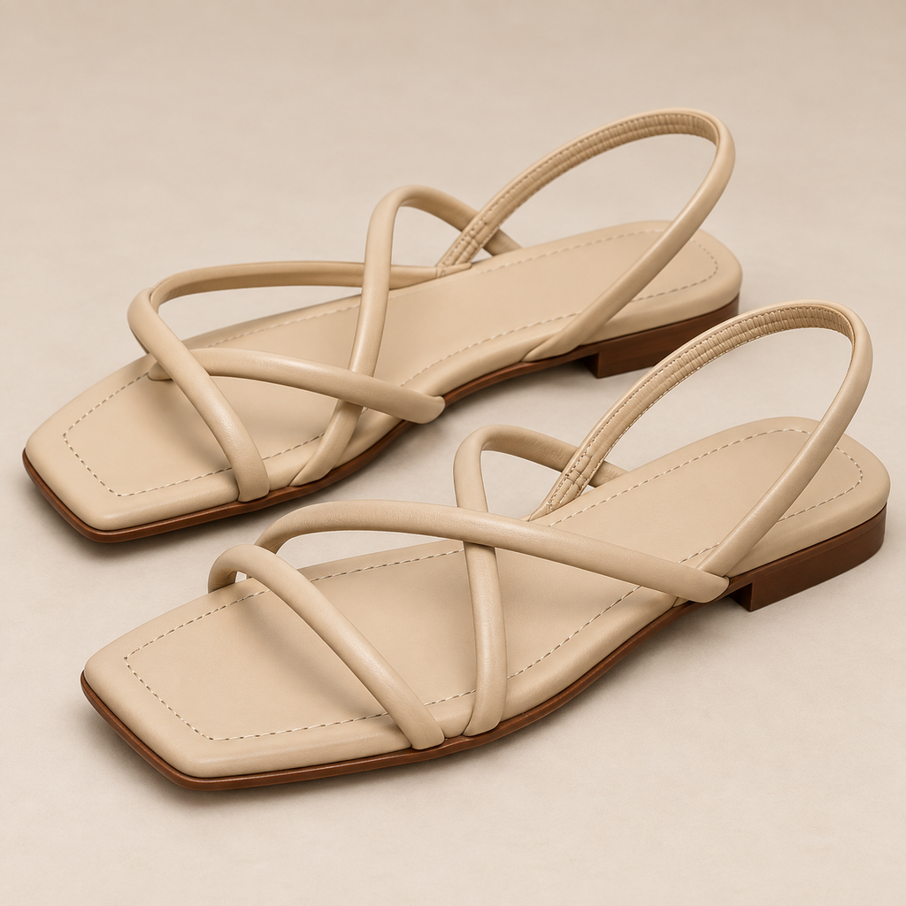 Detalle de las sandalias Bryan Stepwise 4606 beige