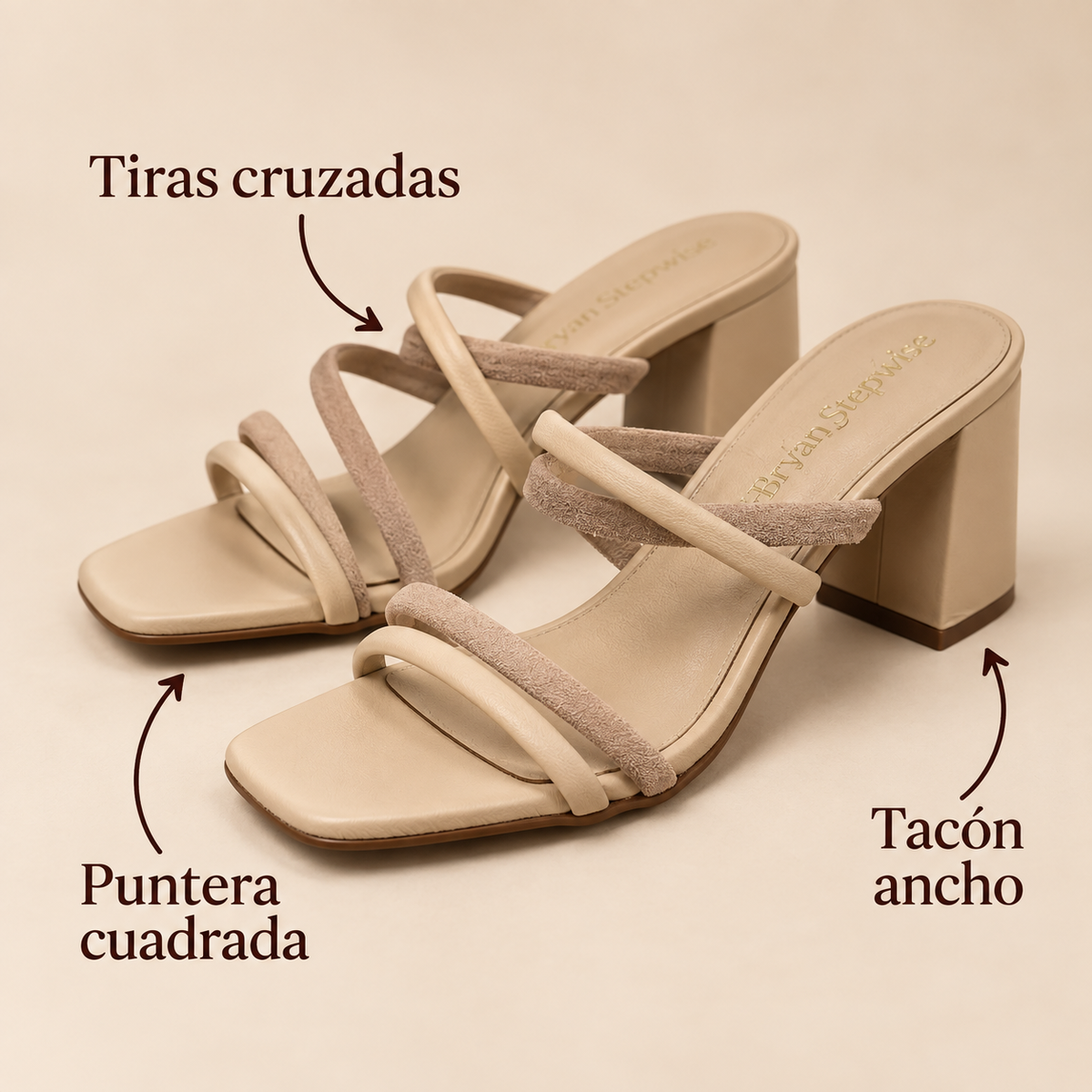 Características de las sandalias Bryan Stepwise Nolita beige