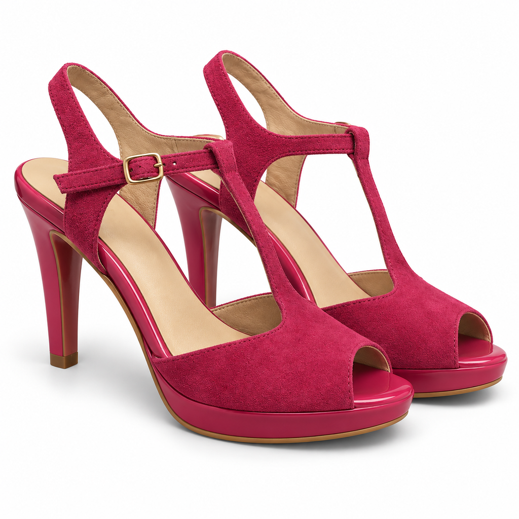 Zapatos Bugatti 50001-PL bugambilla talla 38 sobre fondo blanco