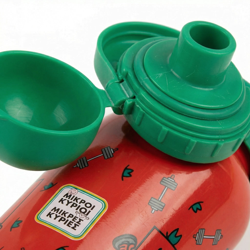 Botella Agua Infantil Plástico Mr. Men Roja 400ml