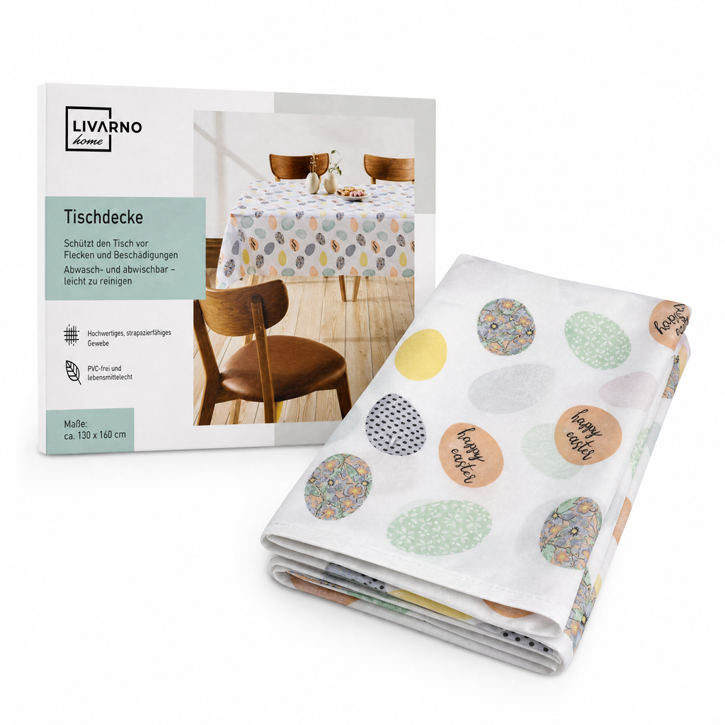 Mantel Livarno Home con Estampado de Huevos de Pascua