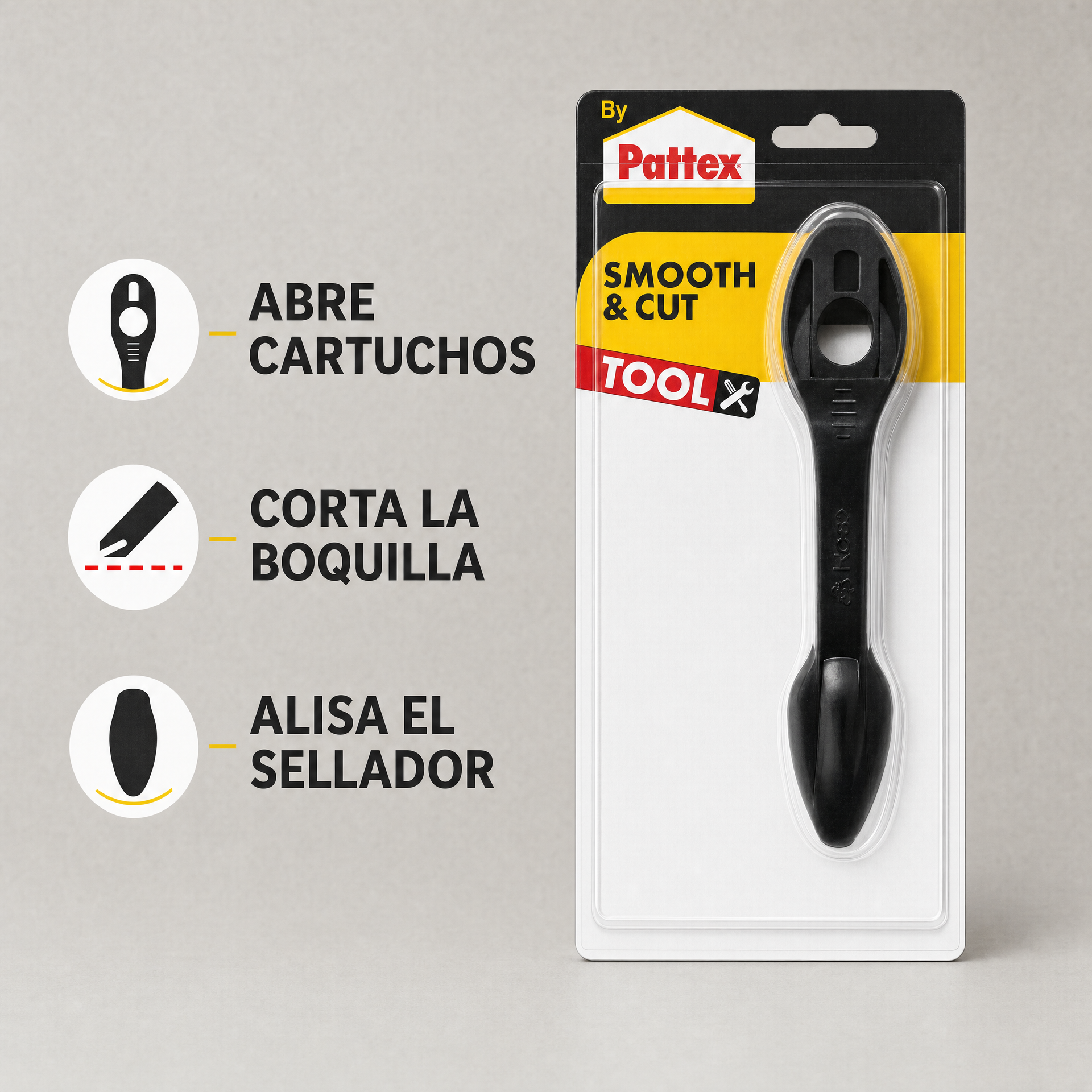 Pattex Smooth & Cut Herramienta para Silicona