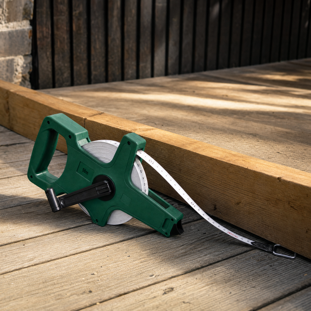 Parkside Cinta Métrica de 50 m con Carcasa ABS y Manivela