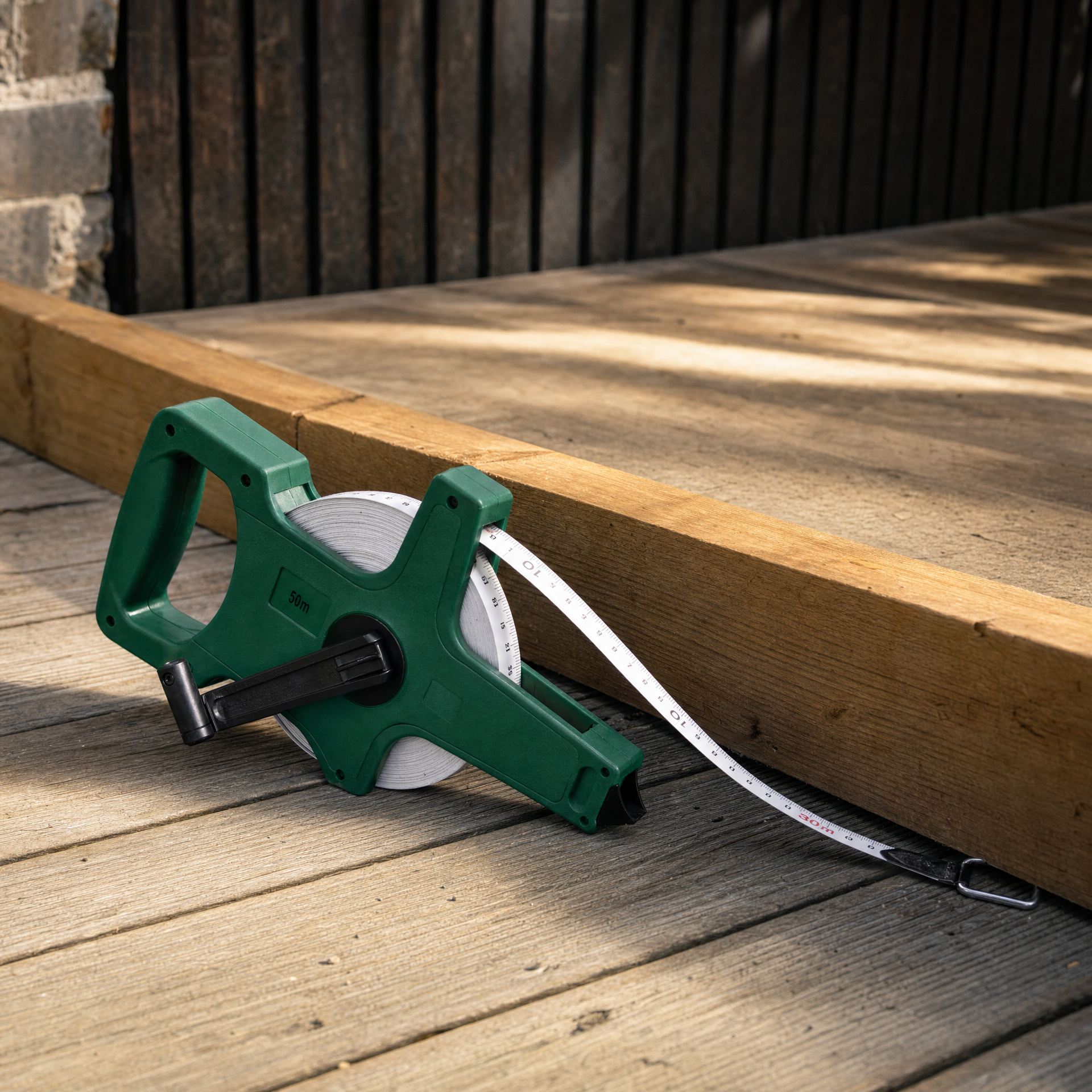 Parkside Cinta Métrica de 50 m con Carcasa ABS y Manivela