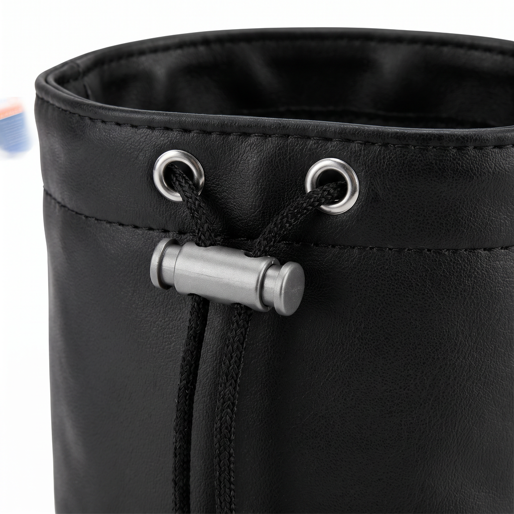 Zoofari Bolsa para Snacks de Mascota Negra con Cordón