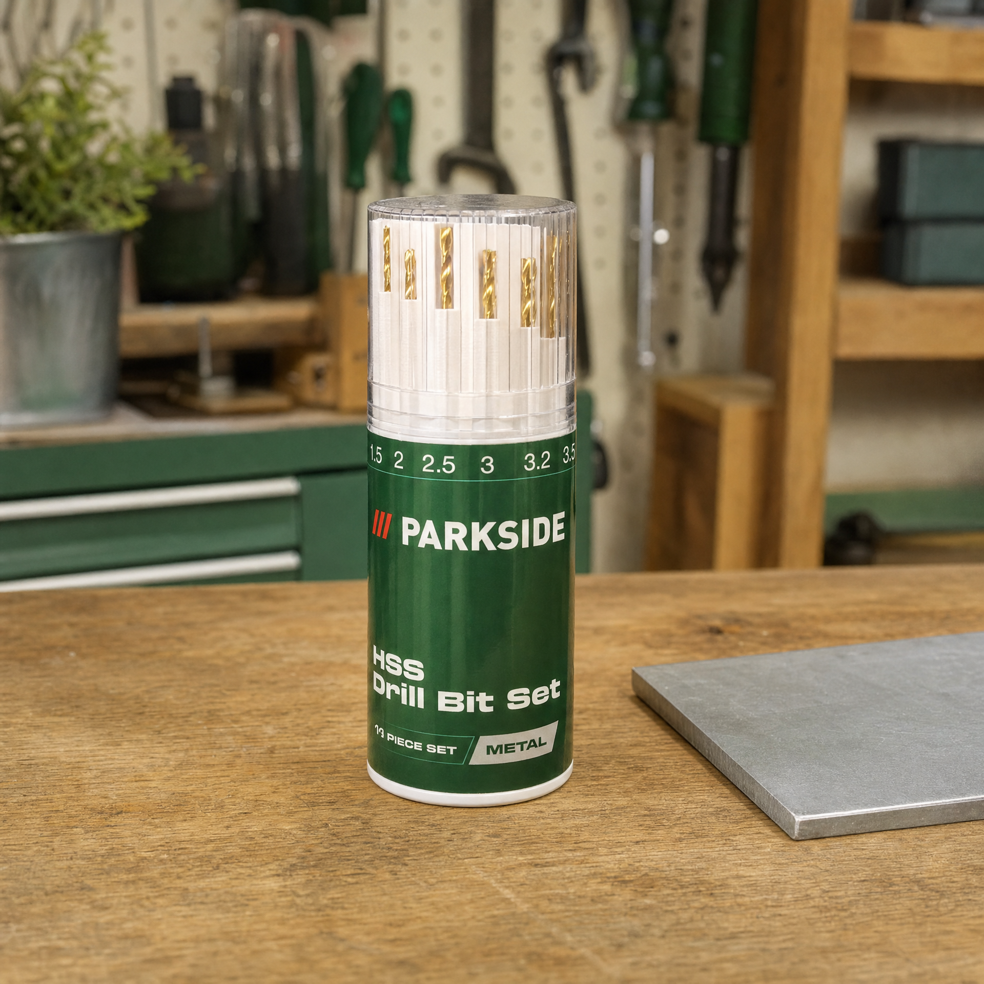 Parkside Set de 19 Brocas HSS para Metal