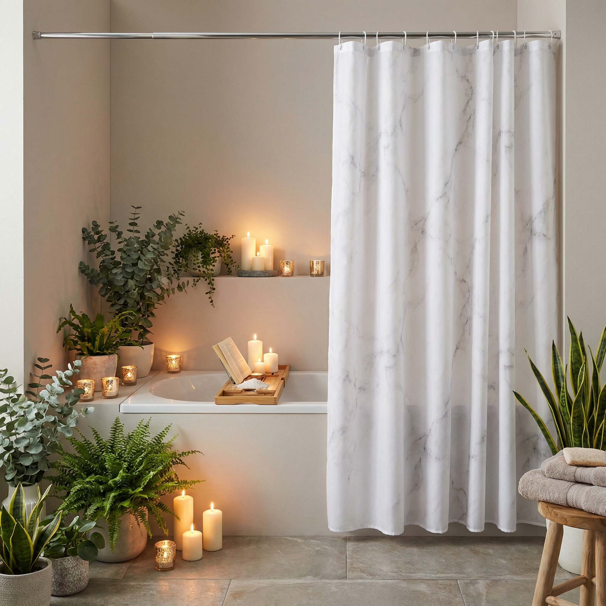 Cortina de Ducha Elegante - Home Creation