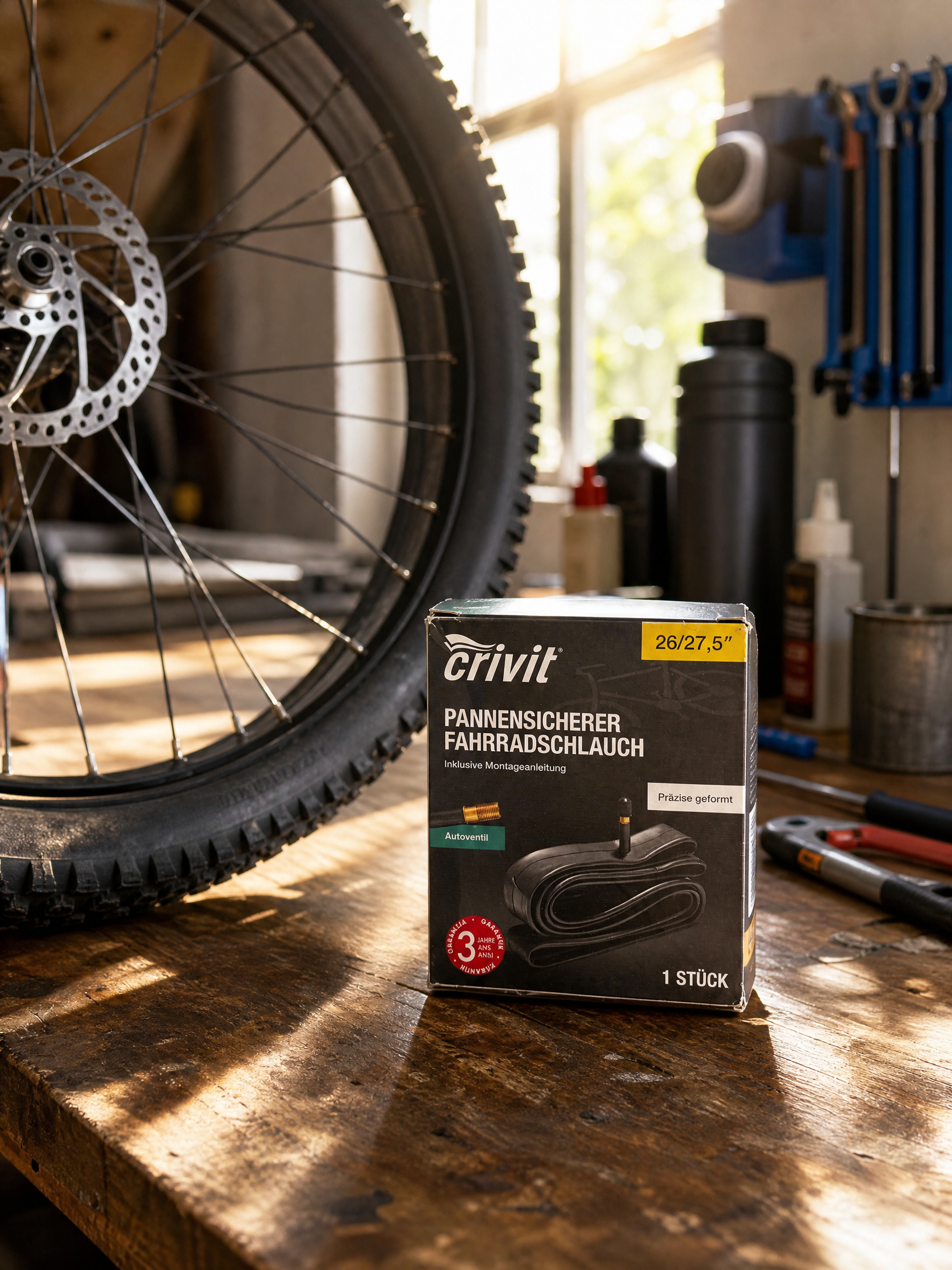 Crivit Cámara Bici Antipinchazos 26" 27.5"