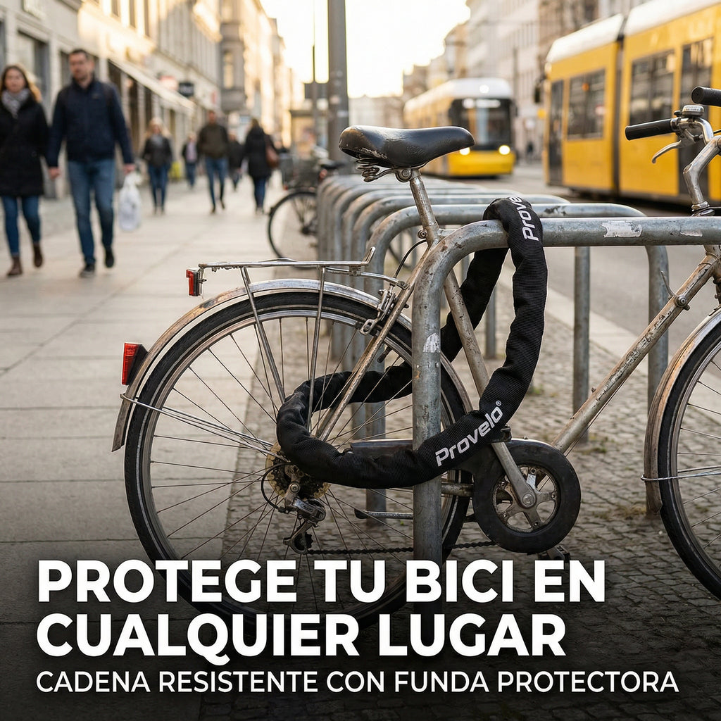 Candado de Cadena para Bicicleta con Funda Textil | Provelo