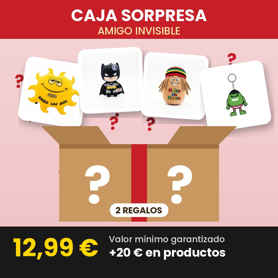 Caja Sorpresa Amigo Invisible — 2 Regalos Divertidos