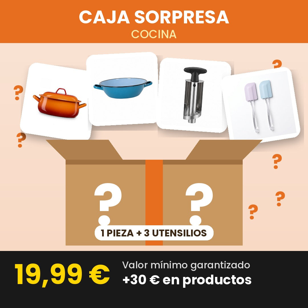 Caja Sorpresa Cocina — 1 Pieza Grande + 3 Utensilios
