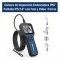 Cámara de Inspección Endoscópica IP67 Pantalla IPS 2.8" | Ferrex