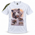 Camiseta blanca Valento Resistance de jabalíes talla XL sobre fondo blanco