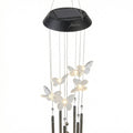 Carillón Solar LED Mariposas Colgante con Sensor Crepuscular Cambio Color | Belavi