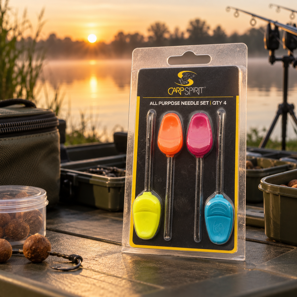 Carp Spirit All Purpose Needle Set x4 en ambiente de pesca