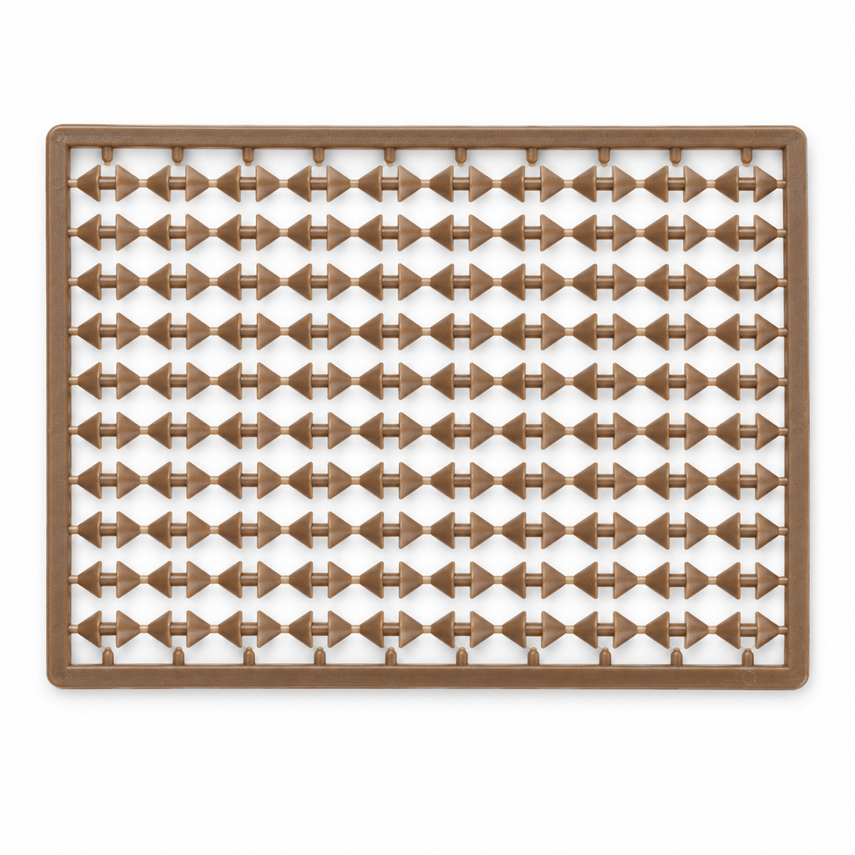 Carp Spirit Classic Boilie Stops Brown x100 sobre fondo blanco
