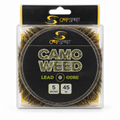 Carp Spirit Camo Weed Lead Core 45 lb 5 m sobre fondo blanco