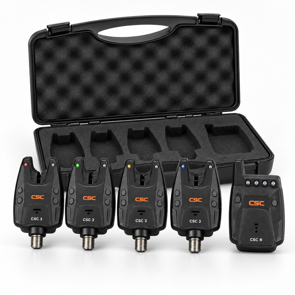 Cuatro alarmas Carp Spirit CSC 3 con receptor CSC R