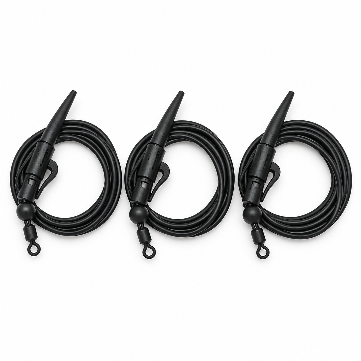 Carp Spirit Classic Lead Clip Rig Pack Black x3 sobre fondo blanco