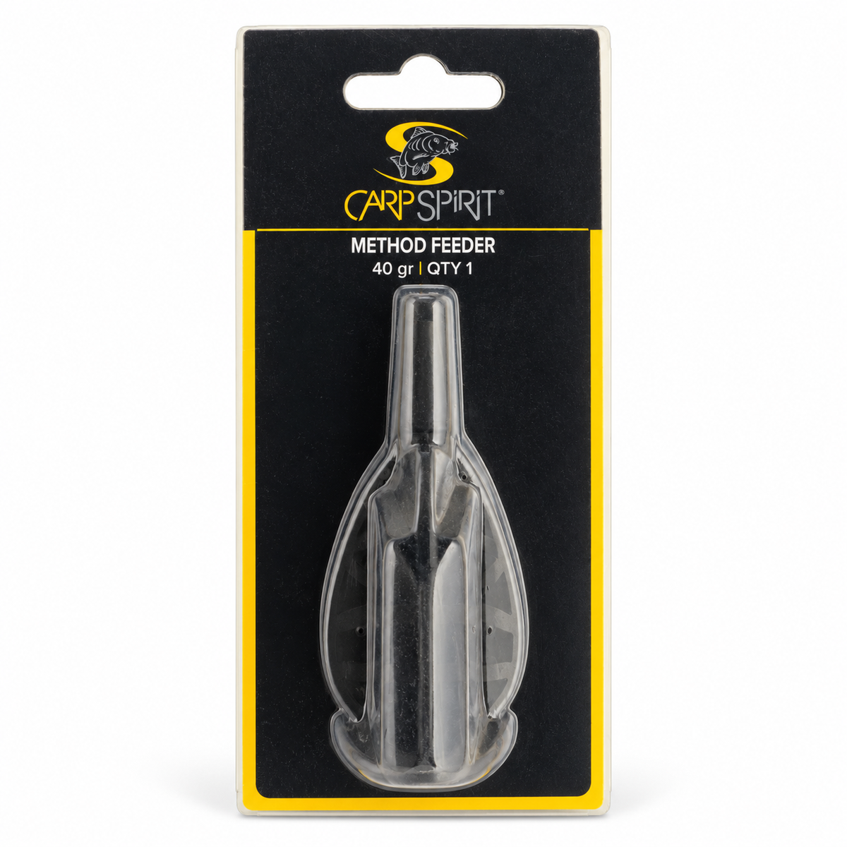 Carp Spirit Method Feeder 40 g sobre fondo blanco