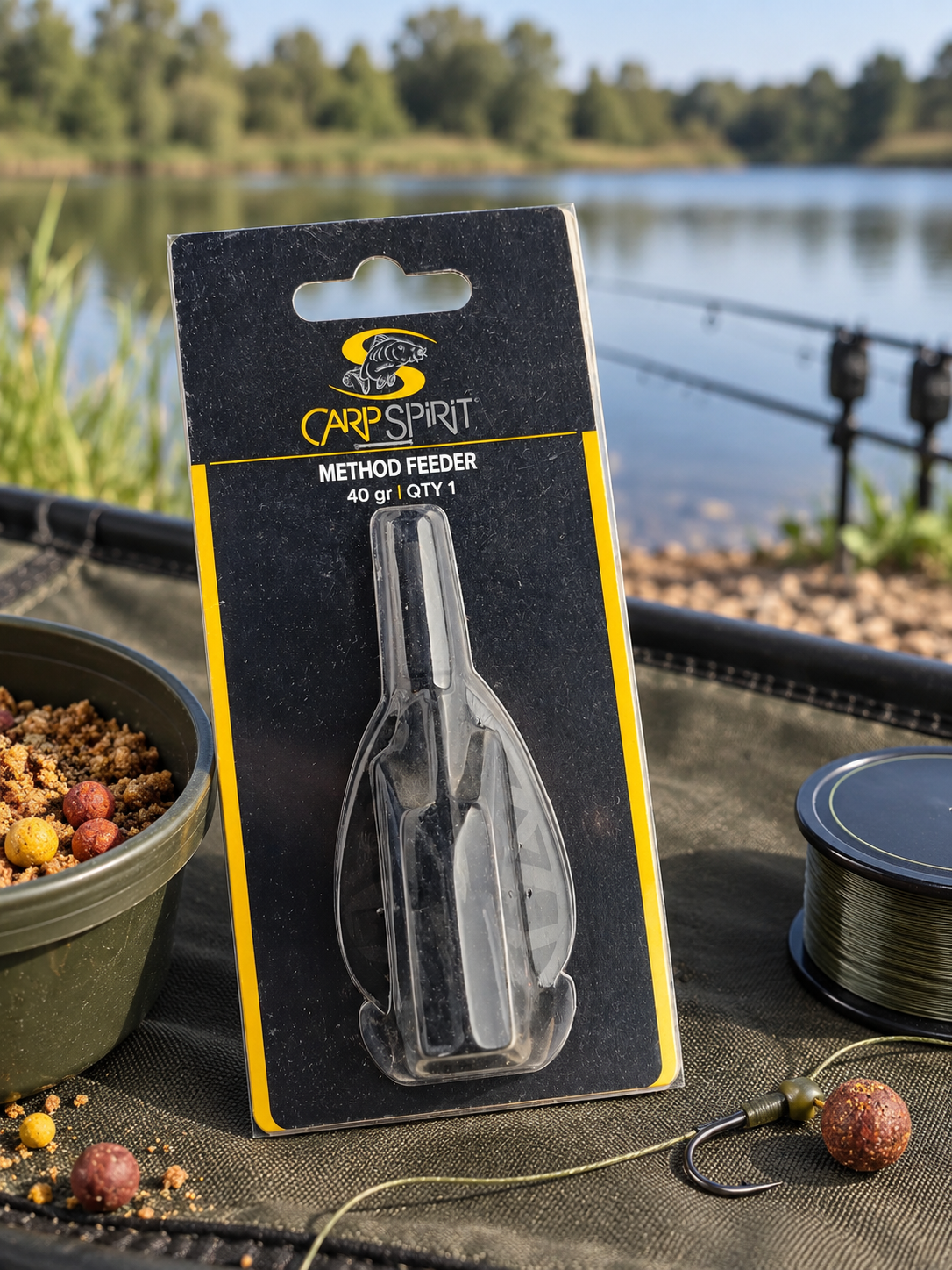 Carp Spirit Method Feeder 40 g en ambiente de pesca