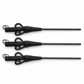 Carp Spirit Classic Anti-Tangle Rigid Clip Black 75 mm x3 sobre fondo blanco