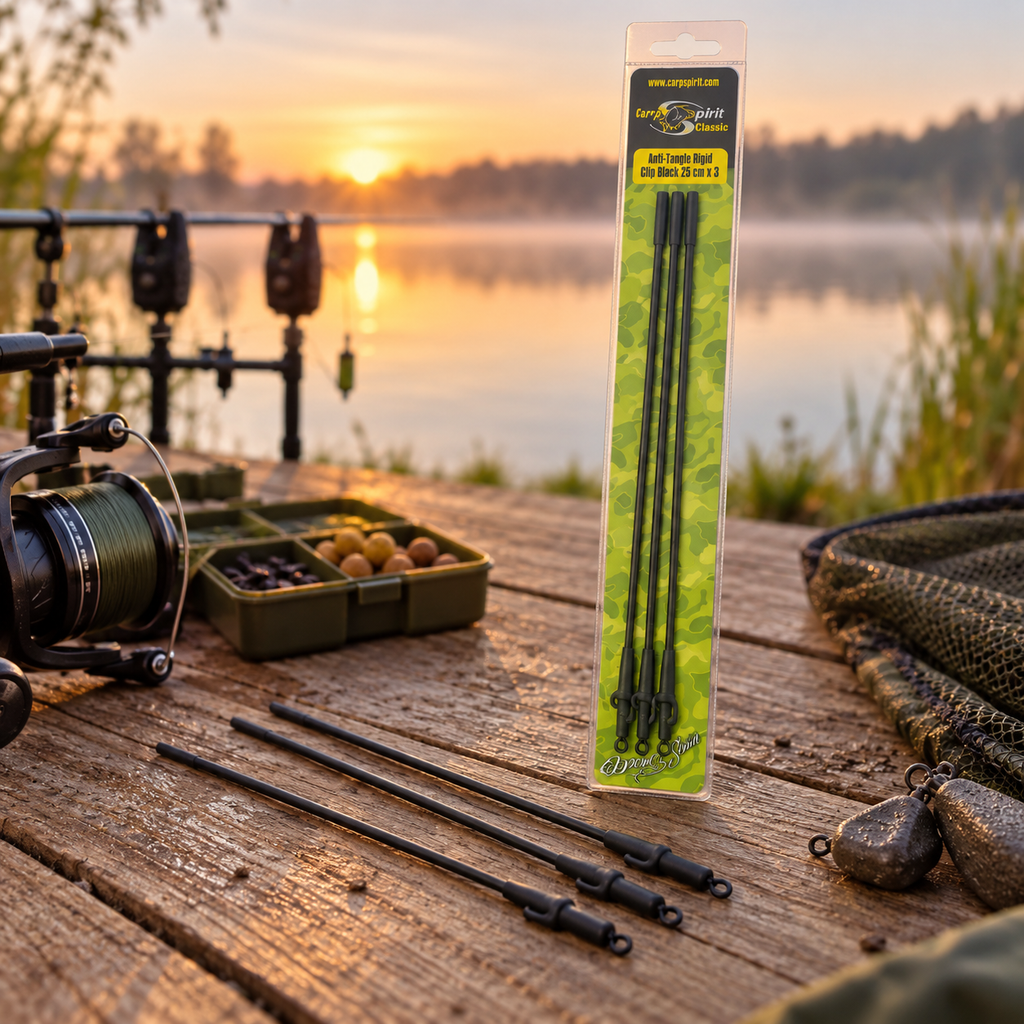 Carp Spirit Anti-Tangle Rigid Clip en ambiente de pesca