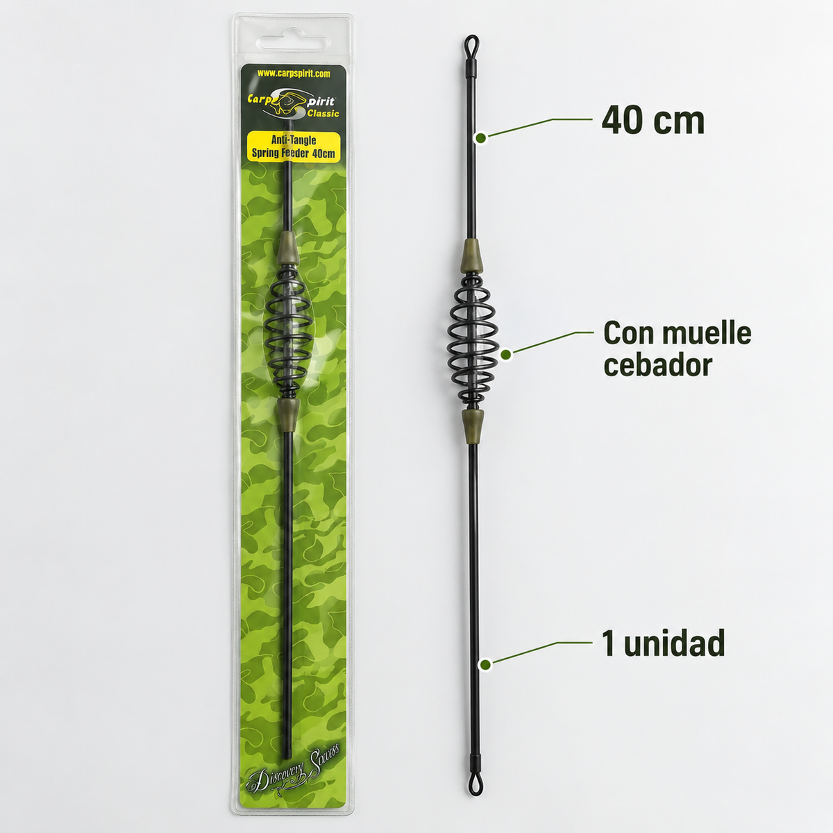 Carp Spirit Anti-Tangle Spring Feeder 40 cm, características