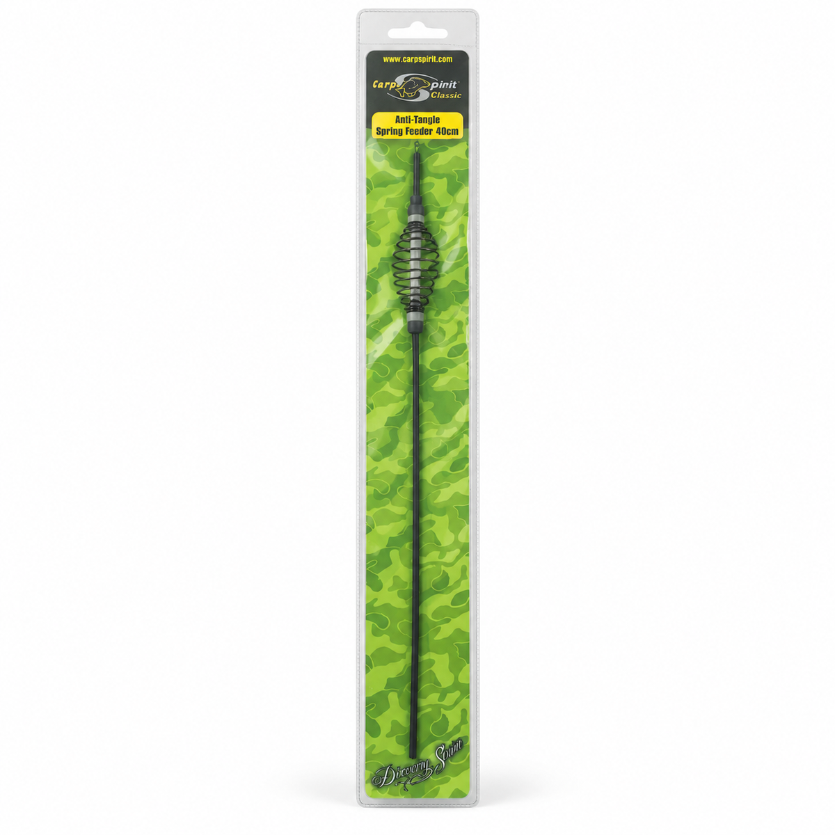 Carp Spirit Anti-Tangle Spring Feeder 40 cm sobre fondo blanco