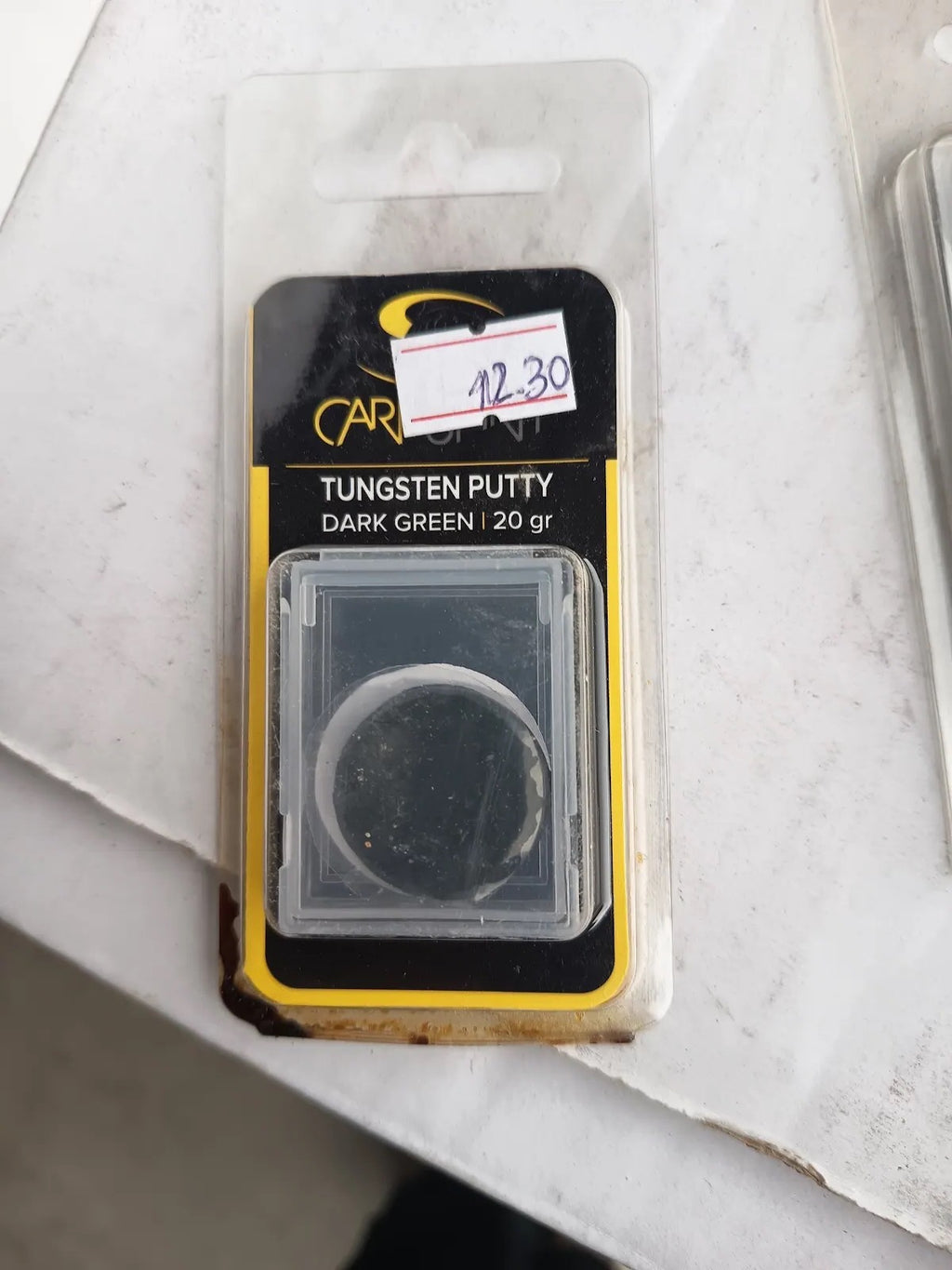 Fotografía real de Carp Spirit Tungsten Putty Dark Green 20 g