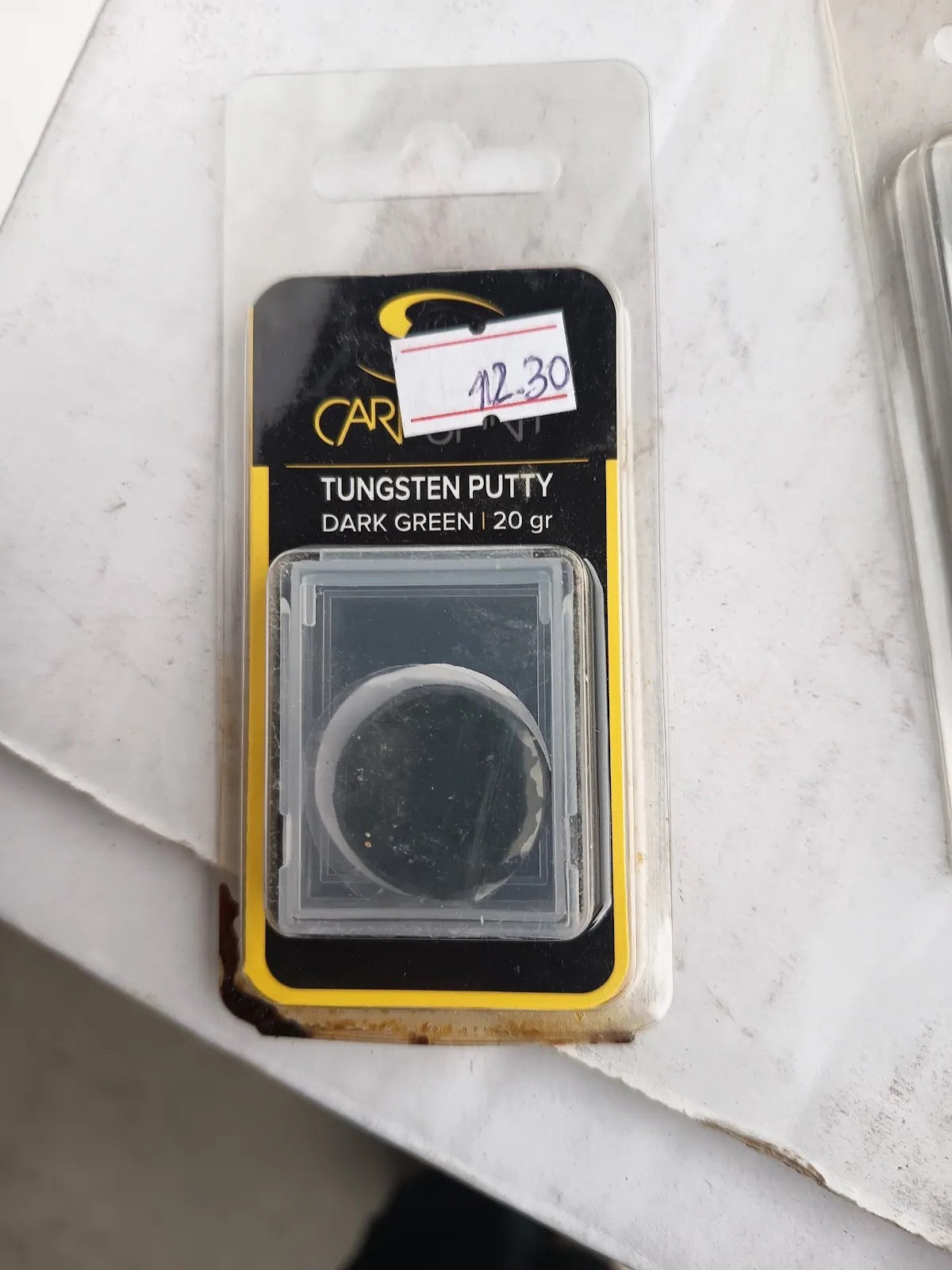 Fotografía real de Carp Spirit Tungsten Putty Dark Green 20 g