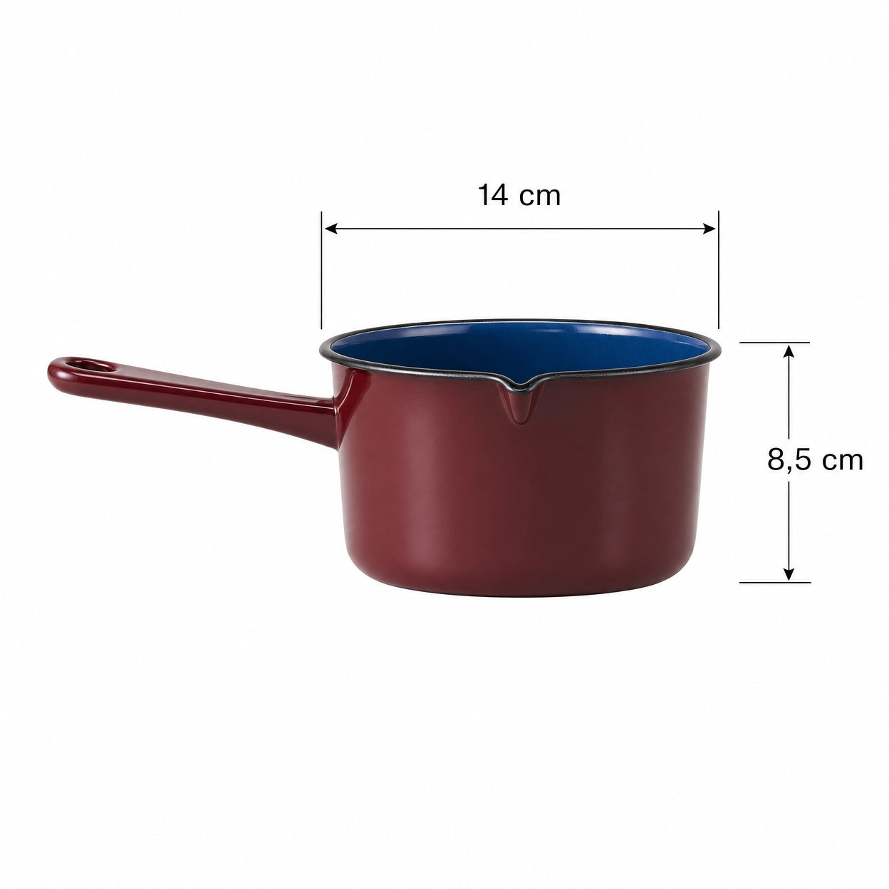 Cazo con Pico Vertedor Acero Vitrificado - Inducción y Todo Tipo de Cocinas