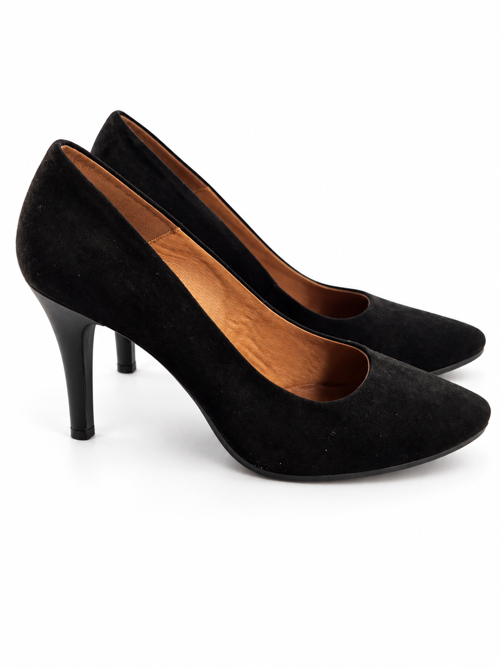 Zapatos de salón Chamby 4350 negro de tacón fino: producto sobre fondo blanco