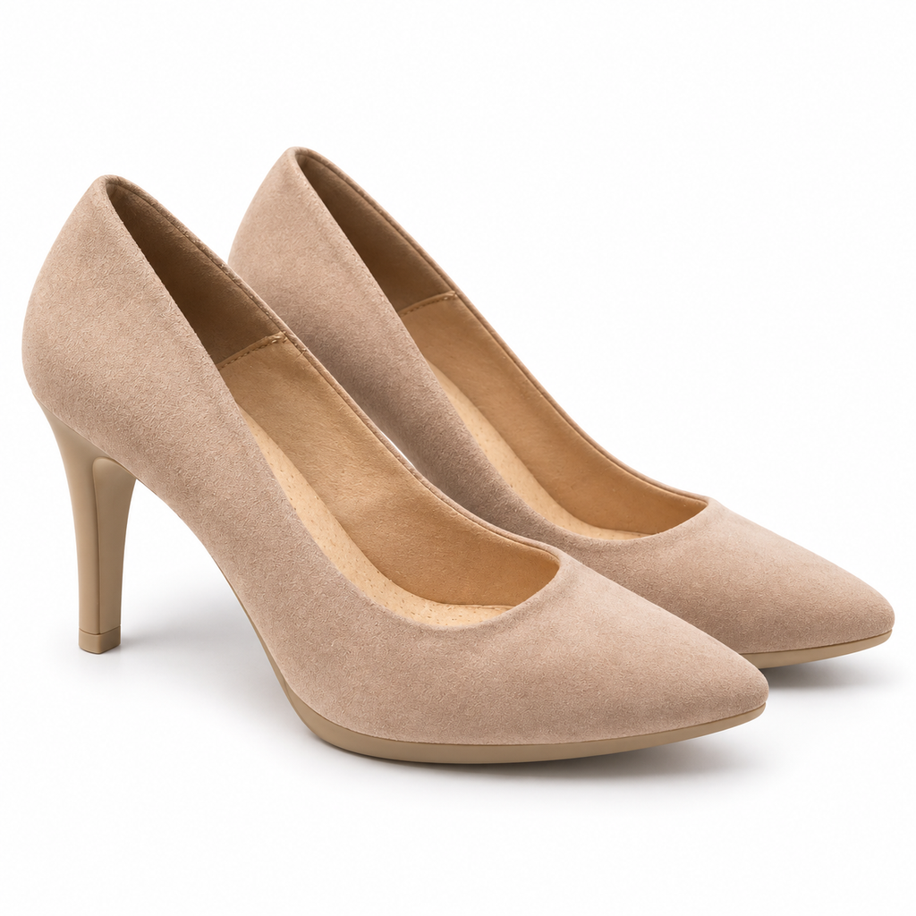 Zapatos de salón CHAMBY 4350 Napa Nude sobre fondo blanco