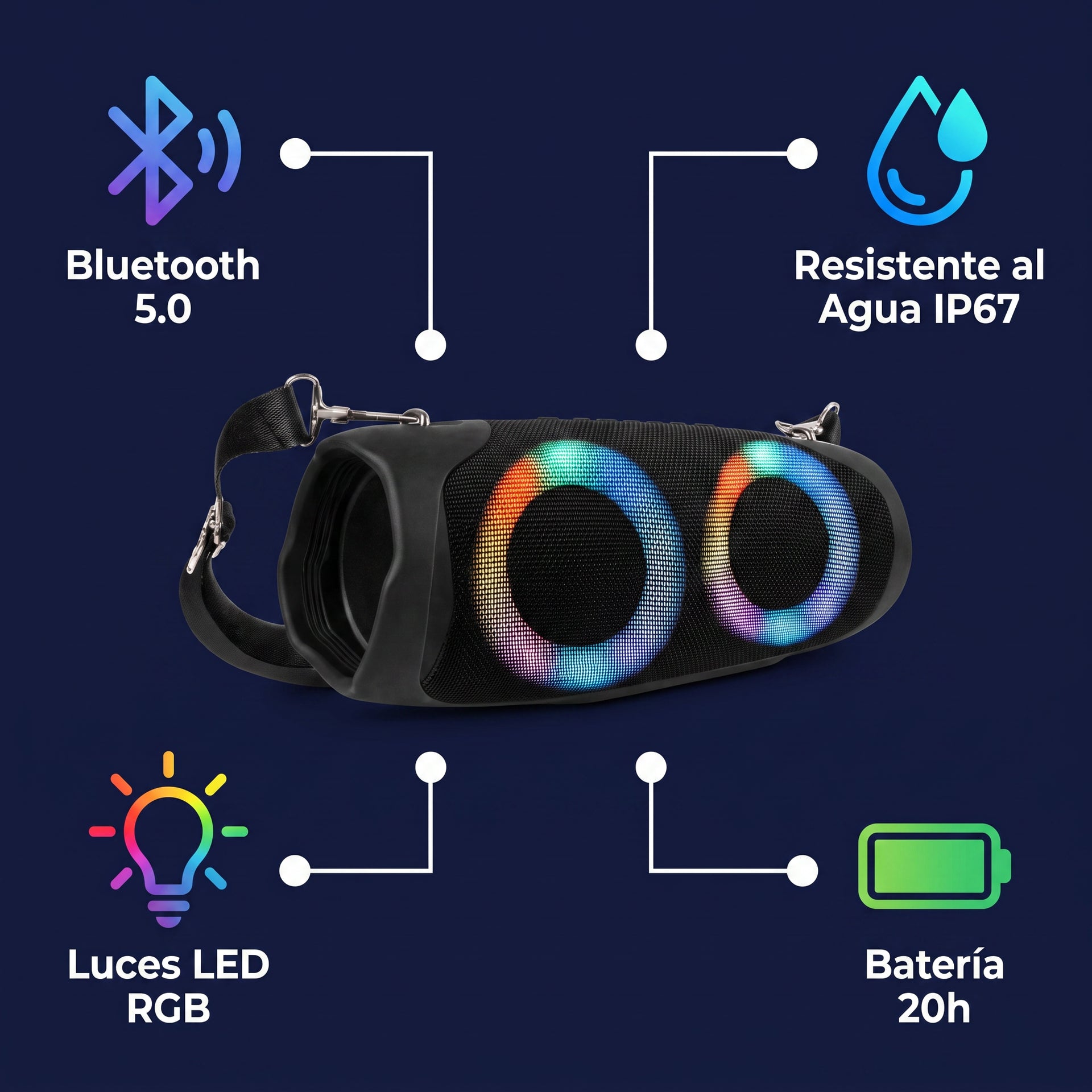Altavoz Bluetooth Charge-6 / Color Aleatorio