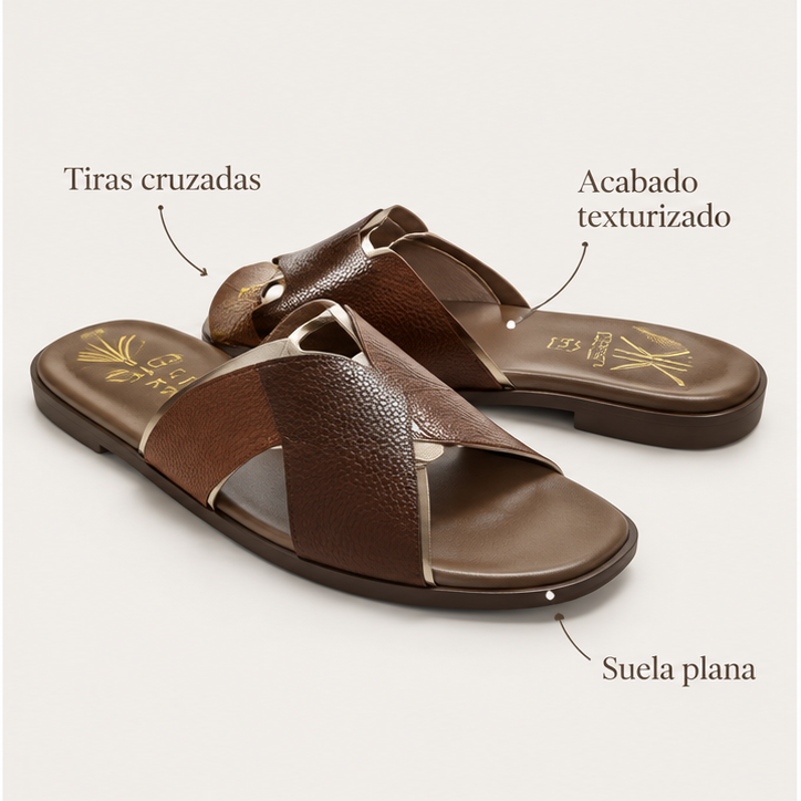 Características de las sandalias Cokket 17723 color cuero talla 37