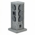 Columna Enchufe Exterior Imitación Piedra 4 Tomas con Sensor Crepuscular IP44 | Workzone