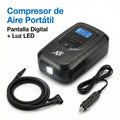 Compresor de Aire Portátil Digital con Luz LED 12V | Auto XS