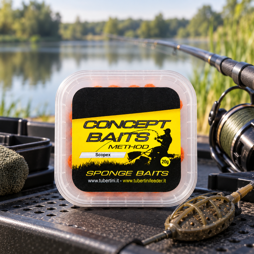 Concept Baits Method Scopex Sponge Baits en entorno de pesca